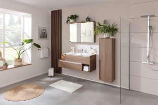 VITA LED ogledalo z omarico 1002 x 696 x 265 mm Summer-Oak