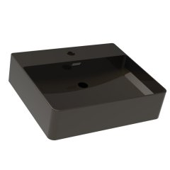 VAIDA Umivalnik iz keramike 500 x 130 x 420 mm črna mat