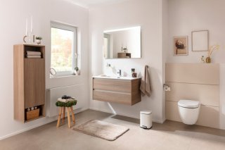 VITA omara pod umivalnikom 1000 x 500 x 460 mm Summer-Oak, bela letev