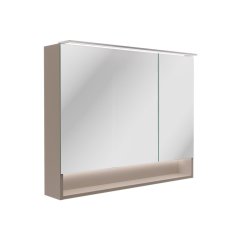 B.PARIS LED ogledalo z omarico 900 x 718 x 156 mm Cubanit siva