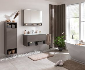 B.PARIS H-midi omara, leva 402 x 1257 x 320 mm, Cubanit siva