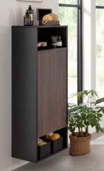 B.PARIS H-midi omara, desna 402 x 1257 x 320 mm, črna mat/Rigoletto Eiche