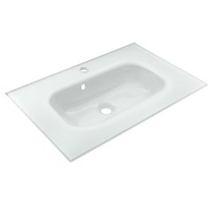 B.PARIS set z umivalnikom iz stekla 705 mm Cubanit siva