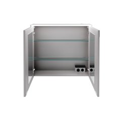 VERONA LED ogledalo z omarico 800 x 683 x 165 mm bela sijaj