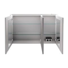 VERONA LED ogledalo z omarico 1100 x 683 x 165 mm bela sijaj