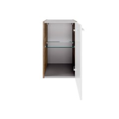 VERONA omara pod umivalnikom, desna 350 x 575 x 397 mm oreh/bela visoki sijaj