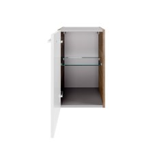 VERONA omara pod umivalnikom, leva 350 x 575 x 397 mm oreh/bela visoki sijaj