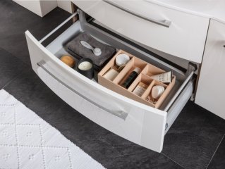 VERONA omara pod umivalnikom 794 x 575 x 455 mm bela sijaj/bela visoki sijaj