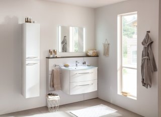 VERONA omara pod umivalnikom 794 x 575 x 455 mm bela sijaj/bela visoki sijaj