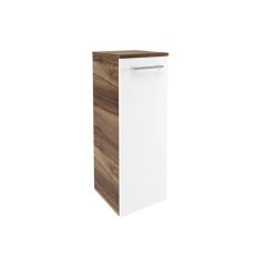 VERONA midi omara, leva 302 x 826 x 320 mm oreh/bela visoki sijaj