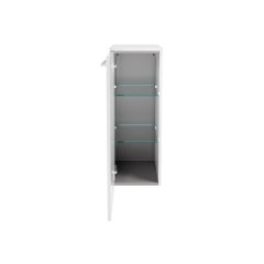 VERONA midi omara, leva 302 x 826 x 320 mm bela sijaj/bela visoki sijaj