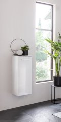 VERONA midi omara, leva 302 x 826 x 320 mm bela sijaj/bela visoki sijaj