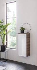 VERONA midi omara, desna 302 x 826 x 320 mm oreh/bela visoki sijaj