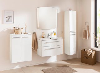 B.Style dvojna midi omara 602 x 826 x 320 mm bela/bela