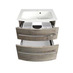 B.Style set omara pod umivalnikom in umivalnik iz litega marmorja 632 x 122 x 460 mm naravni hrast/naravni hrast