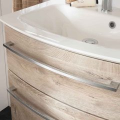 B.Style set omara pod umivalnikom in umivalnik iz litega marmorja 632 x 122 x 460 mm naravni hrast/naravni hrast