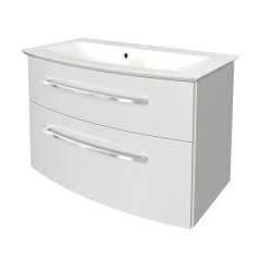 B.Style set omara pod umivalnikom in umivalnik iz litega marmorja 832 x 122 x 478 mm bela/bela