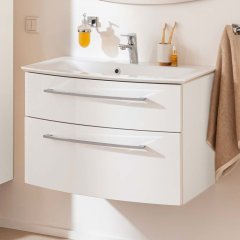 B.Style set omara pod umivalnikom in umivalnik iz litega marmorja 832 x 122 x 478 mm bela/bela