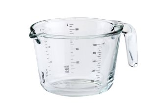 Lonček merilni 1000ml, steklo