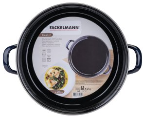 Ponev z 2 ročajema Ø28x6,5cm, emajl