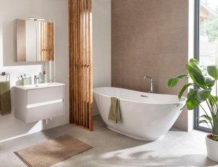 FM Compact Line Ogledalo z omarico 700 x 680 x 156 mm, Kaschmir