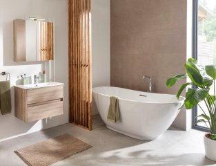 FM Umivalnik z omarico pod umivalnikom 710 x 170 x 465, Sonoma-Eiche