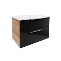 FM B.Brillant Umivalnik in omara pod umivalnikom, Ast-Eiche/Antracit