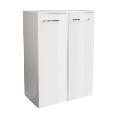 FM Milano Dvojna Midi omarica 60.5x83x32cm, Bela