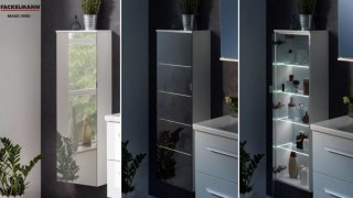 FM Milano Magic Midi desna 40.5x122x21cm, Bela