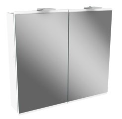 FM Lima Ogledalo z omarico, 80x71x15 cm, Bela