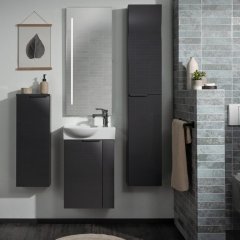 FM Omarica pod umivalnikom, 44x60x24 cm, Leva, Antracit
