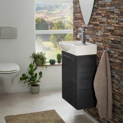 FM Omarica pod umivalnikom, 44x60x24 cm, Leva, Dark-Oak