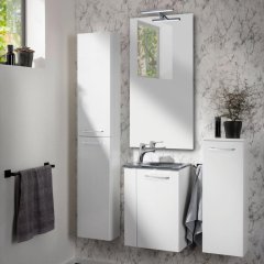 FM Omarica pod umivalnikom, 44x60x24 cm, Desna, Bela