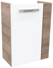 FM Omarica pod umivalnikom, 44x60x24 cm, Leva, Graueiche/Bela