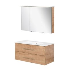 FM B.PERFECT kopalniški set omarica z umivalnikom + omarica z ogledalom