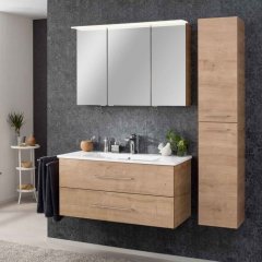 FM B.PERFECT kopalniški set omarica z umivalnikom + omarica z ogledalom