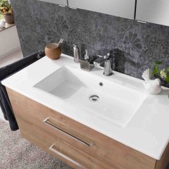 FM B.PERFECT kopalniški set omarica z umivalnikom + omarica z ogledalom