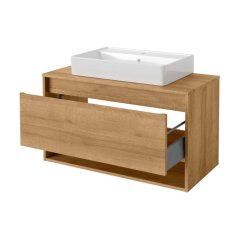 FM Natura Set Omarica z umivalnikom + ogledalo z omarico + visoka omara + midi omara, 5 delni