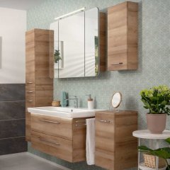 FM Milano Set Omarica z umivalnikom + ogledalo z omarico + visoka omara + 2x midi omara, 6 delni