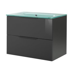 FM Luna omarica pod umivalnikom in umivalnik, 80 cm