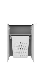 FLAIR Midi omara s košem, 2 vrata, 628x823x320, Bela