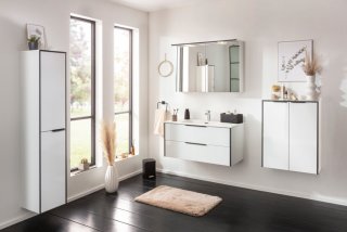 FLAIR Midi omara s košem, 2 vrata, 628x823x320, Bela