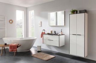 FLAIR Visoka omara s košem, 4 vrata, 628x1633x320, Bela