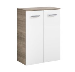 LUXOR Midi omara s košem, 2 vrata, 602x826x320, Steinesche/Bela