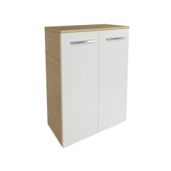 B.STYLE Midi omara s košem, 2 vrata, 602x825x320, Sandeiche/Bela