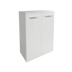 B.STYLE Midi omara s košem, 2 vrata, 602x825x320, Bela/Bela