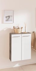 B.STYLE Midi omara s košem, 2 vrata, 602x825x320, NatureOak/Bela