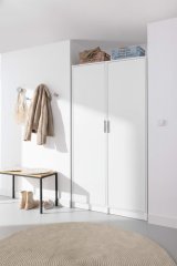 Visoka omara, 500x1882x651, 1 vrata, Bela