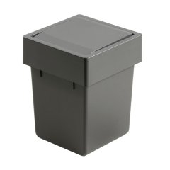 Koš za smeti, plastika, 176x229x174, Antracit
