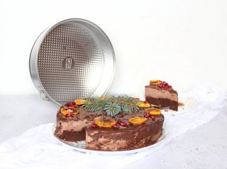 ZENKER Pekač za torto 26cm bela pločevina